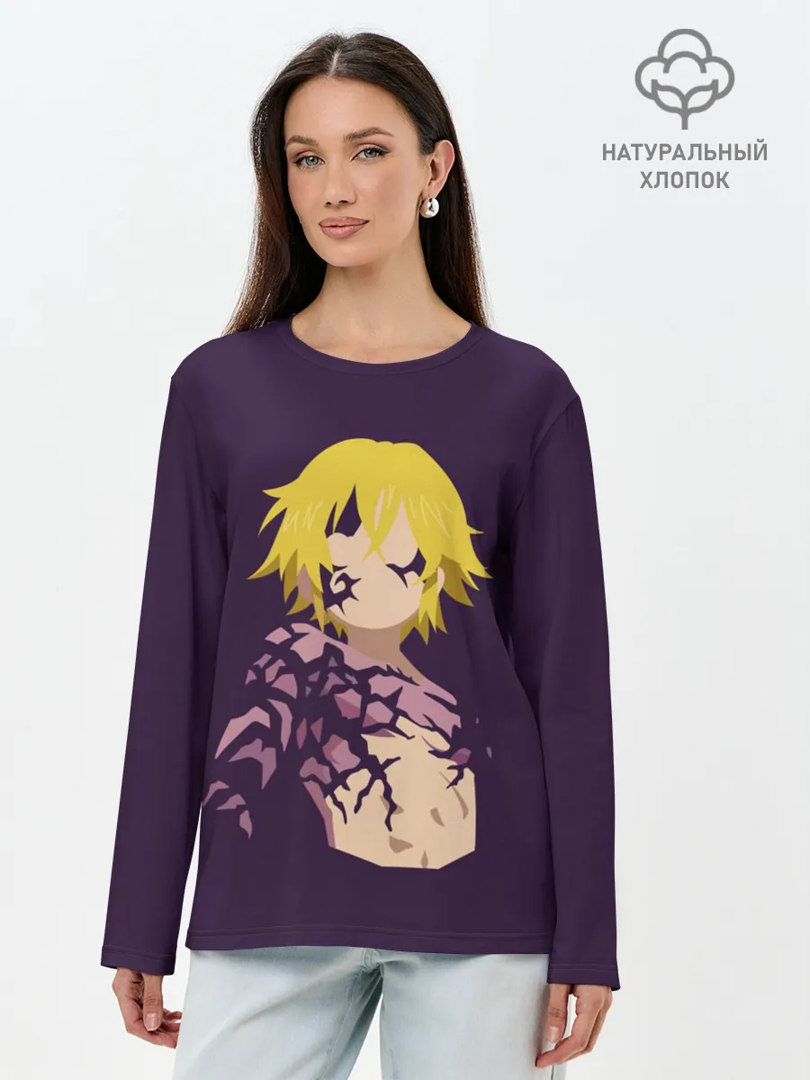 Лонгслив женский. Хлопок / Мелиодас
