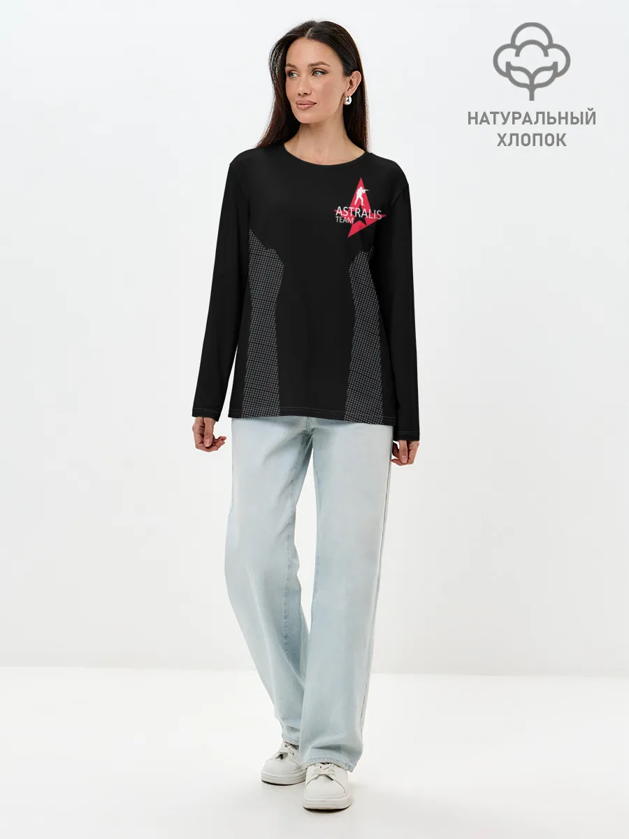 Лонгслив женский. Хлопок / ASTRALIS - THE FORM