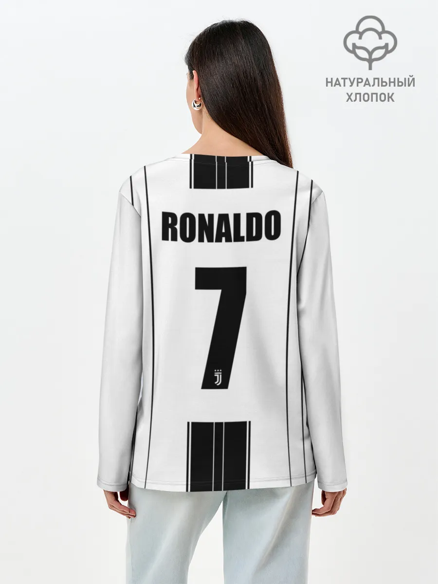 Лонгслив женский. Хлопок / JUVENTUS.