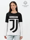 Лонгслив женский. Хлопок / Ronaldo Juventus
