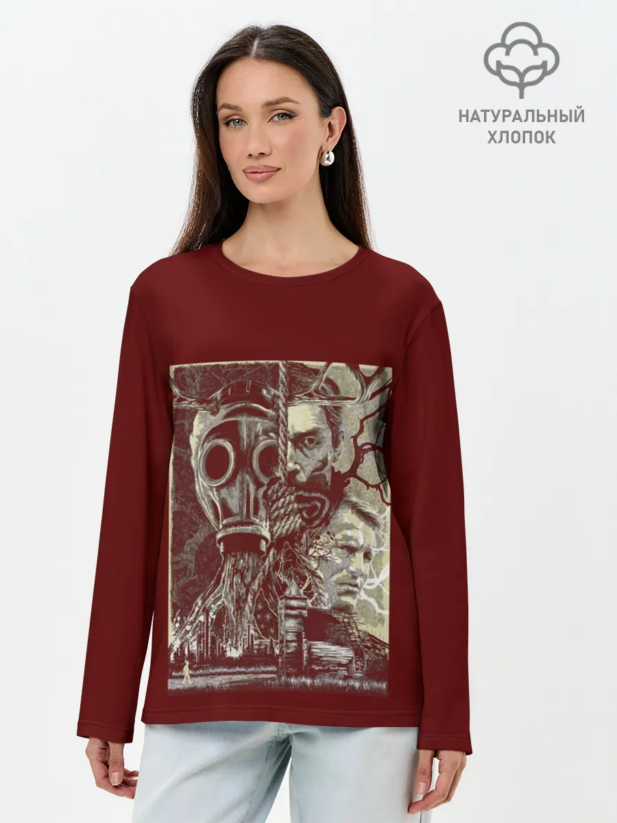 Лонгслив женский. Хлопок / True Detective