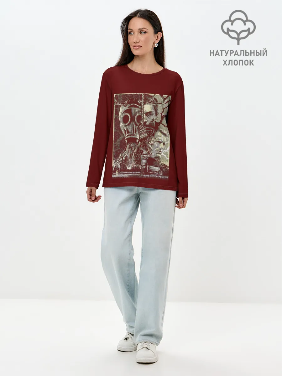 Лонгслив женский. Хлопок / True Detective