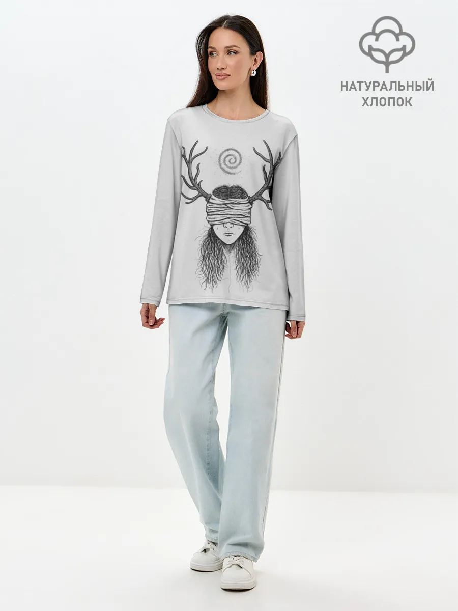 Лонгслив женский. Хлопок / True Detective