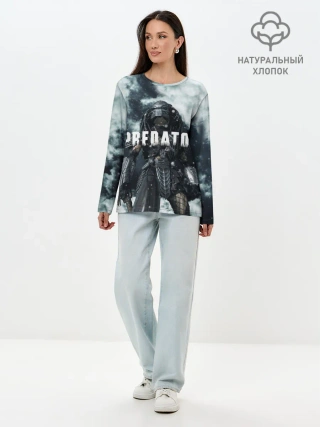 Лонгслив женский. Хлопок / Фильм /Хищник/