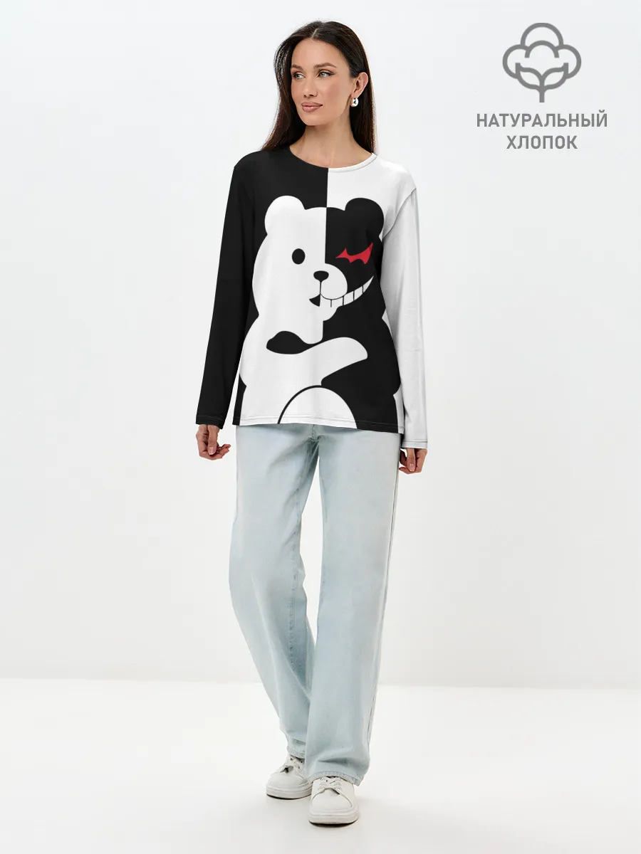 Лонгслив женский. Хлопок / MONOKUMA / МОНОКУМА