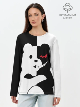 Лонгслив женский. Хлопок / MONOKUMA / МОНОКУМА