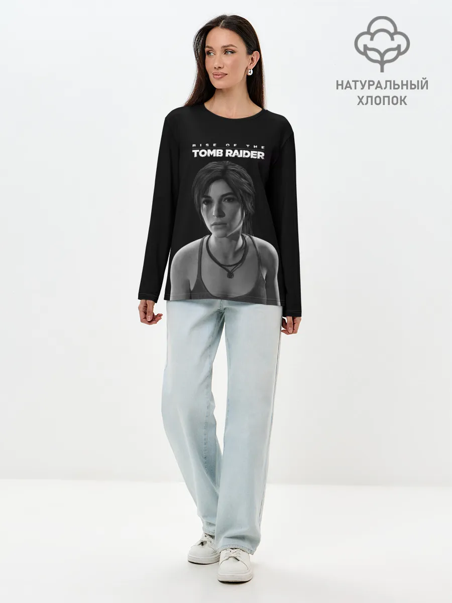 Лонгслив женский. Хлопок / Rise if The Tomb Raider