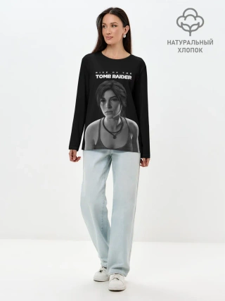 Лонгслив женский. Хлопок / Rise if The Tomb Raider