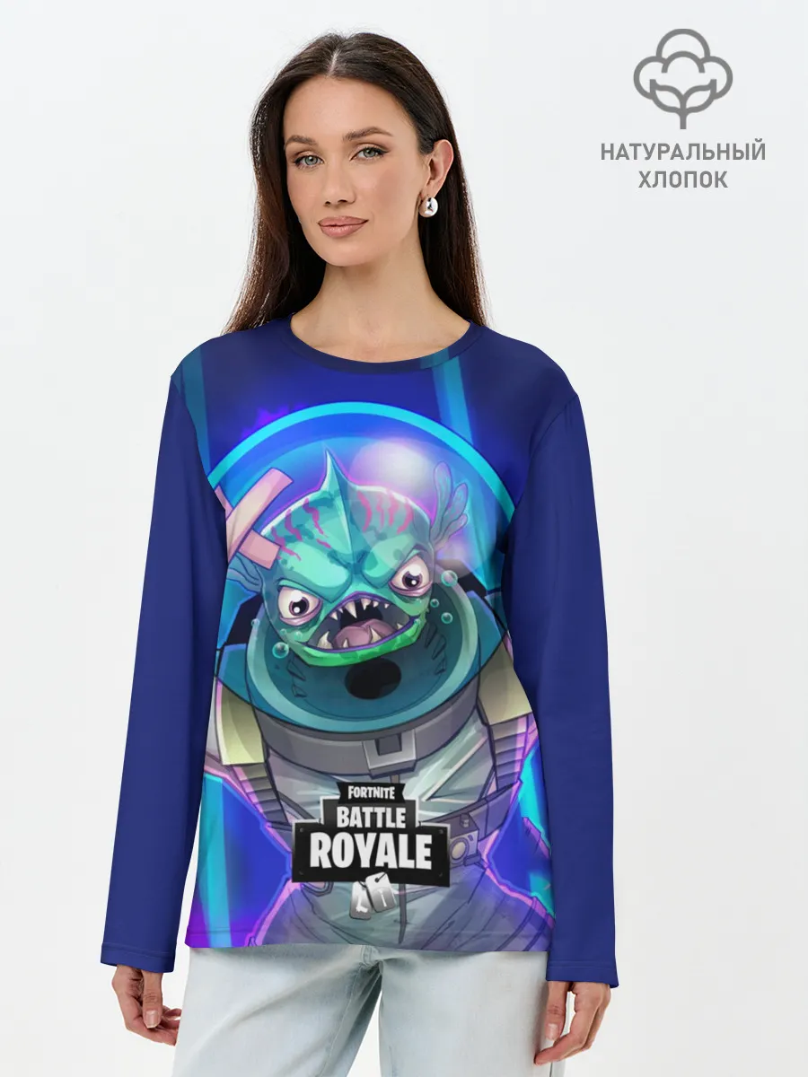 Лонгслив женский. Хлопок / Fortnite