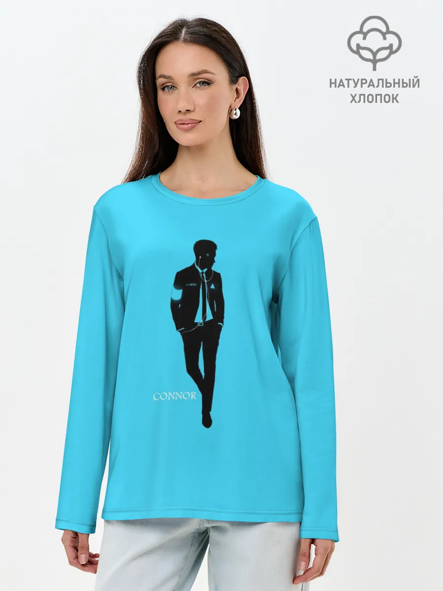 Лонгслив женский. Хлопок / Connor. Detroit: Become Human