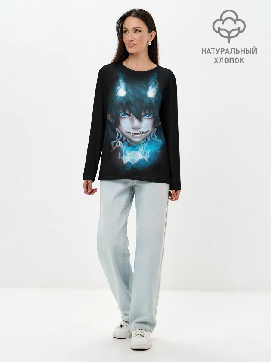 Лонгслив женский. Хлопок / Рин Окумура