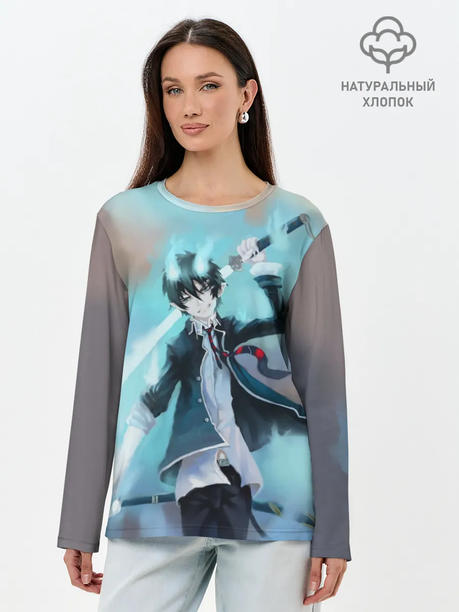 Лонгслив женский. Хлопок / Rin Okumura