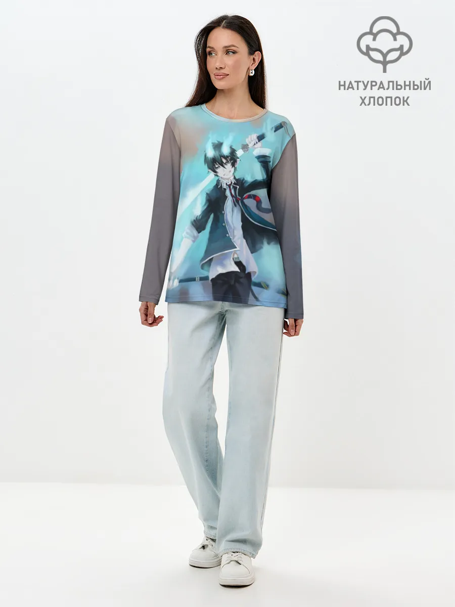 Лонгслив женский. Хлопок / Rin Okumura
