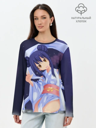 Лонгслив женский. Хлопок / Fairy Tail Wendy