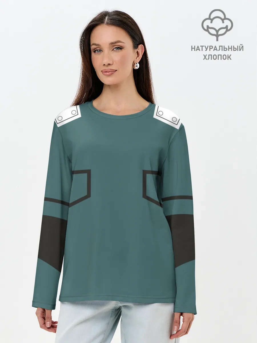 Лонгслив женский. Хлопок / боевой костюм