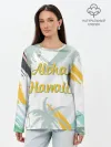 Лонгслив женский. Хлопок / Aloha Hawaii
