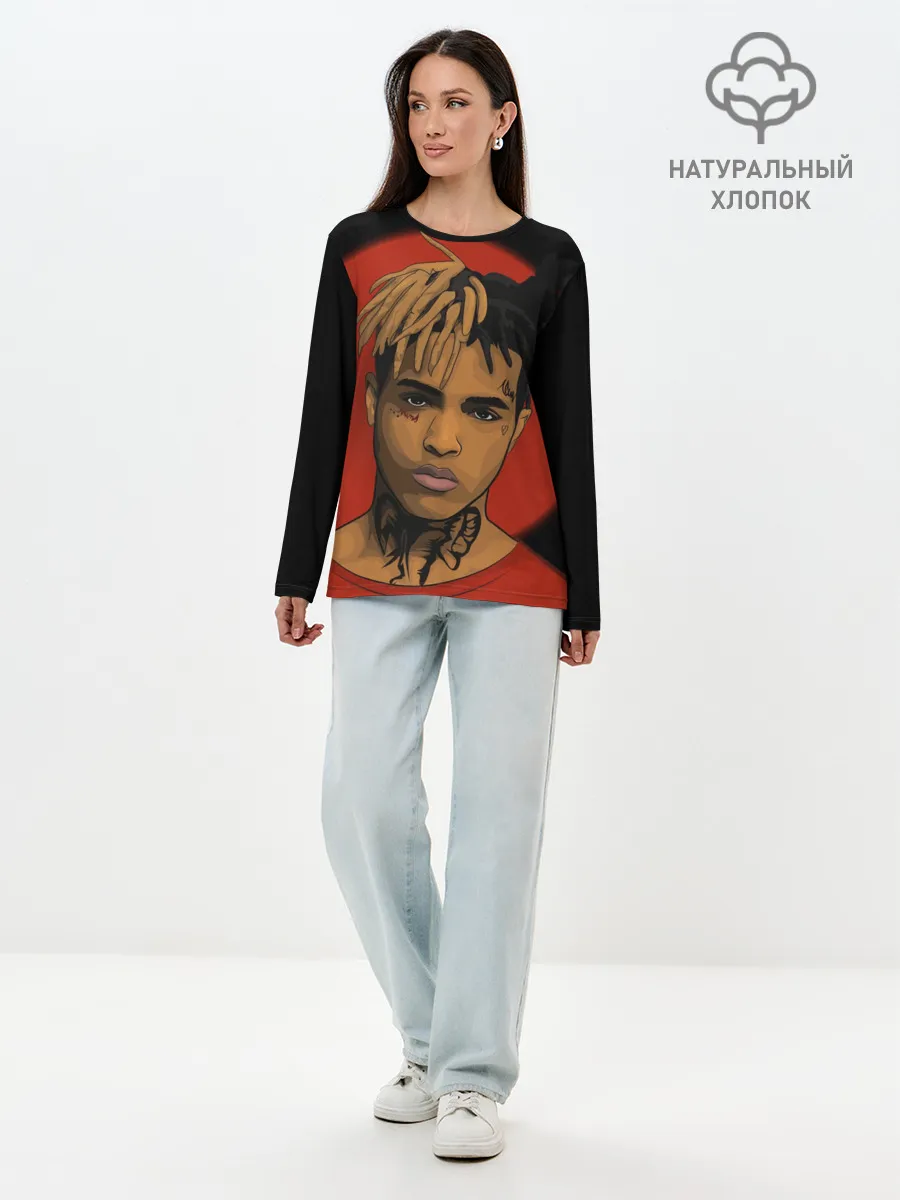 Лонгслив женский. Хлопок / XXXTentacion