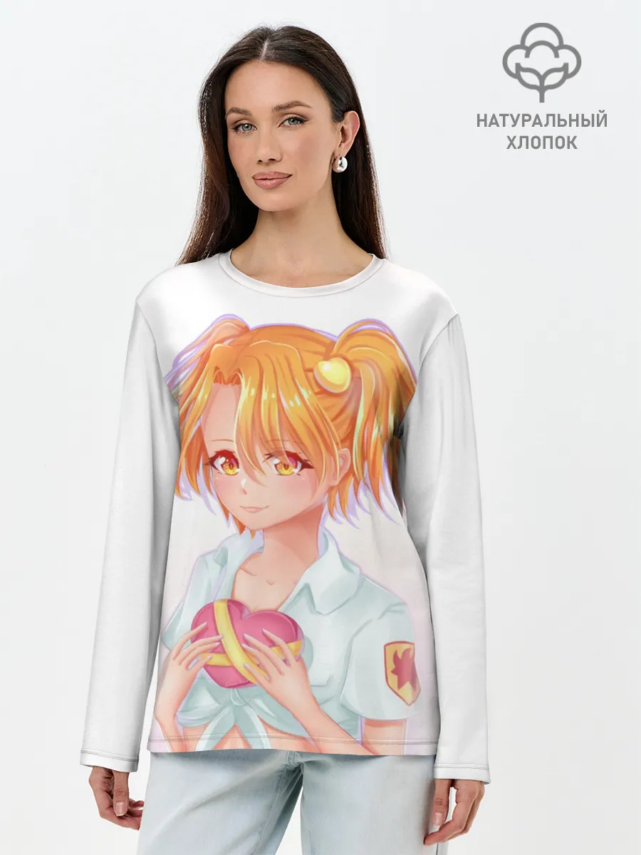 Лонгслив женский. Хлопок / Бесконечное лето