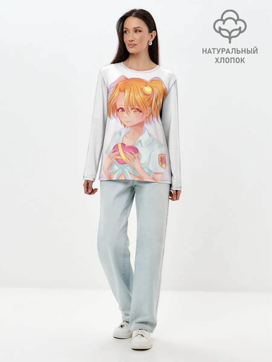 Лонгслив женский. Хлопок / Бесконечное лето