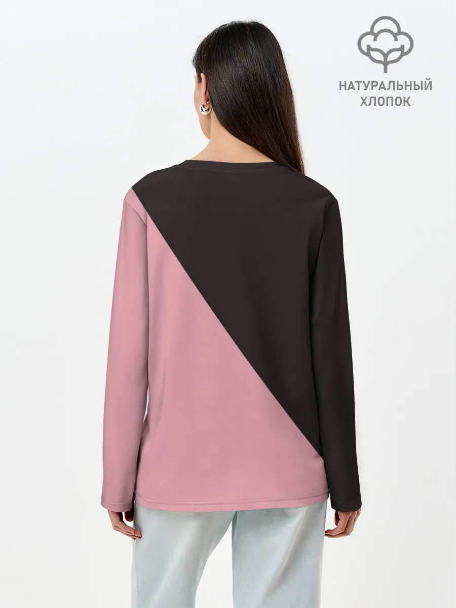 Лонгслив женский. Хлопок / MONOKUMA X MONOMI | МОНОКУМА