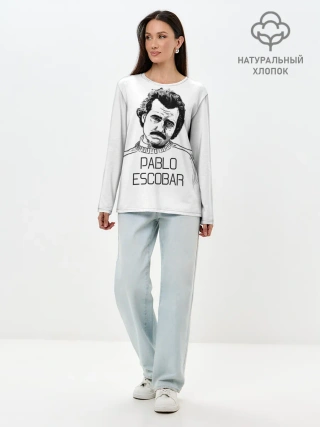Лонгслив женский. Хлопок / Pablo Escobar