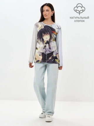Лонгслив женский. Хлопок / Акено Химеджима