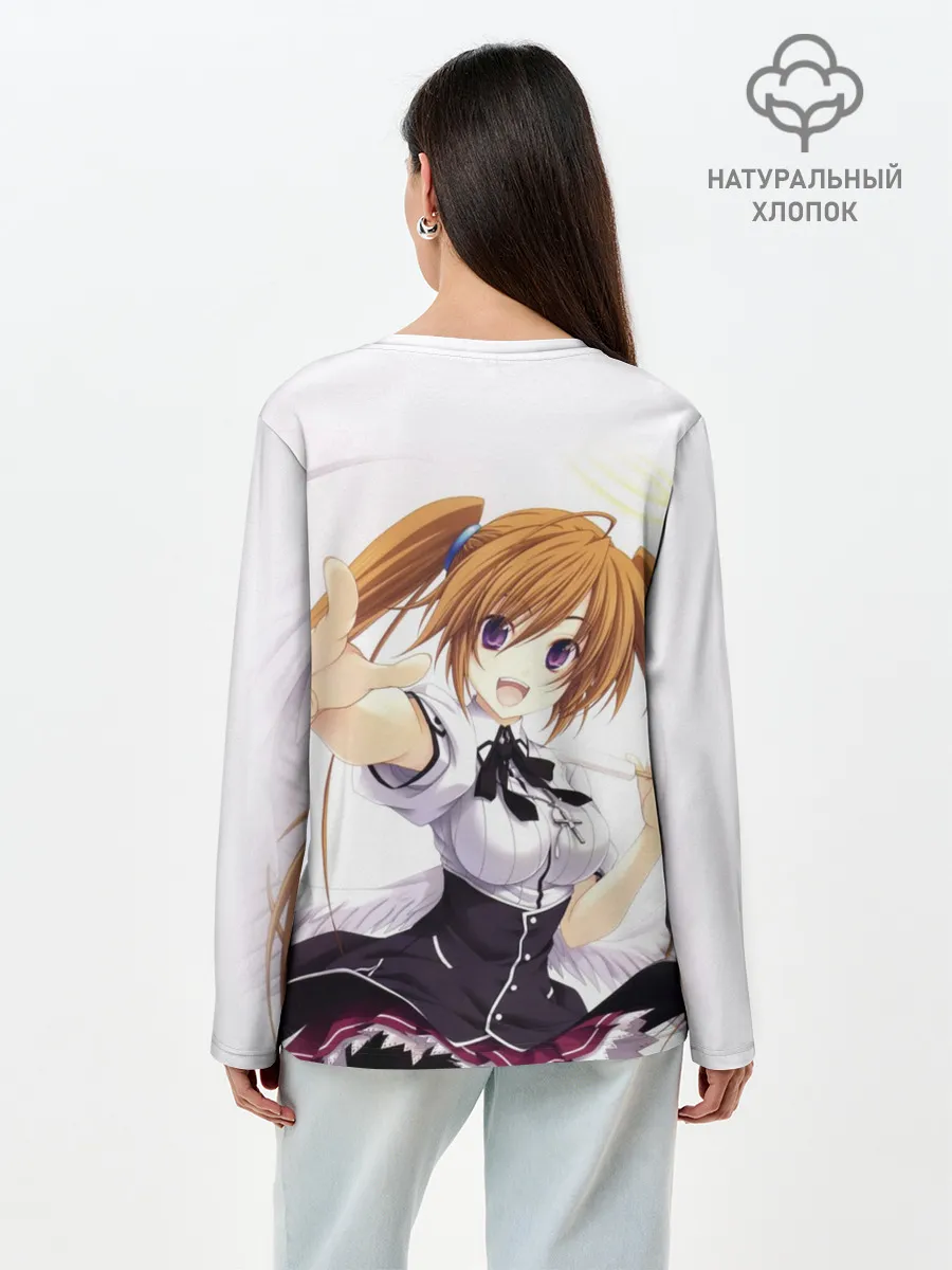Лонгслив женский. Хлопок / Ирина Шидо | High School DxD