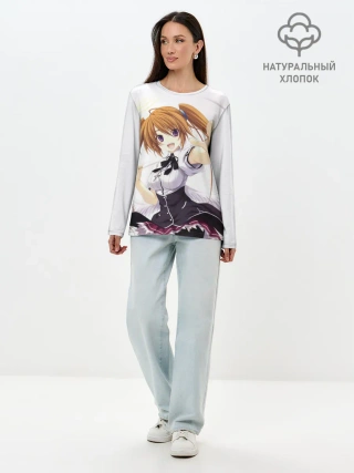 Лонгслив женский. Хлопок / Ирина Шидо | High School DxD