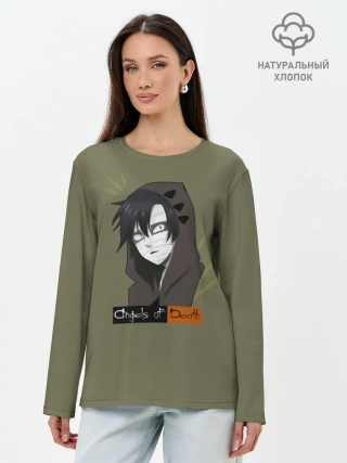 Лонгслив женский. Хлопок / Зак ангел
