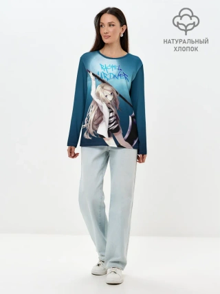 Лонгслив женский. Хлопок / Рейчел Гарднер