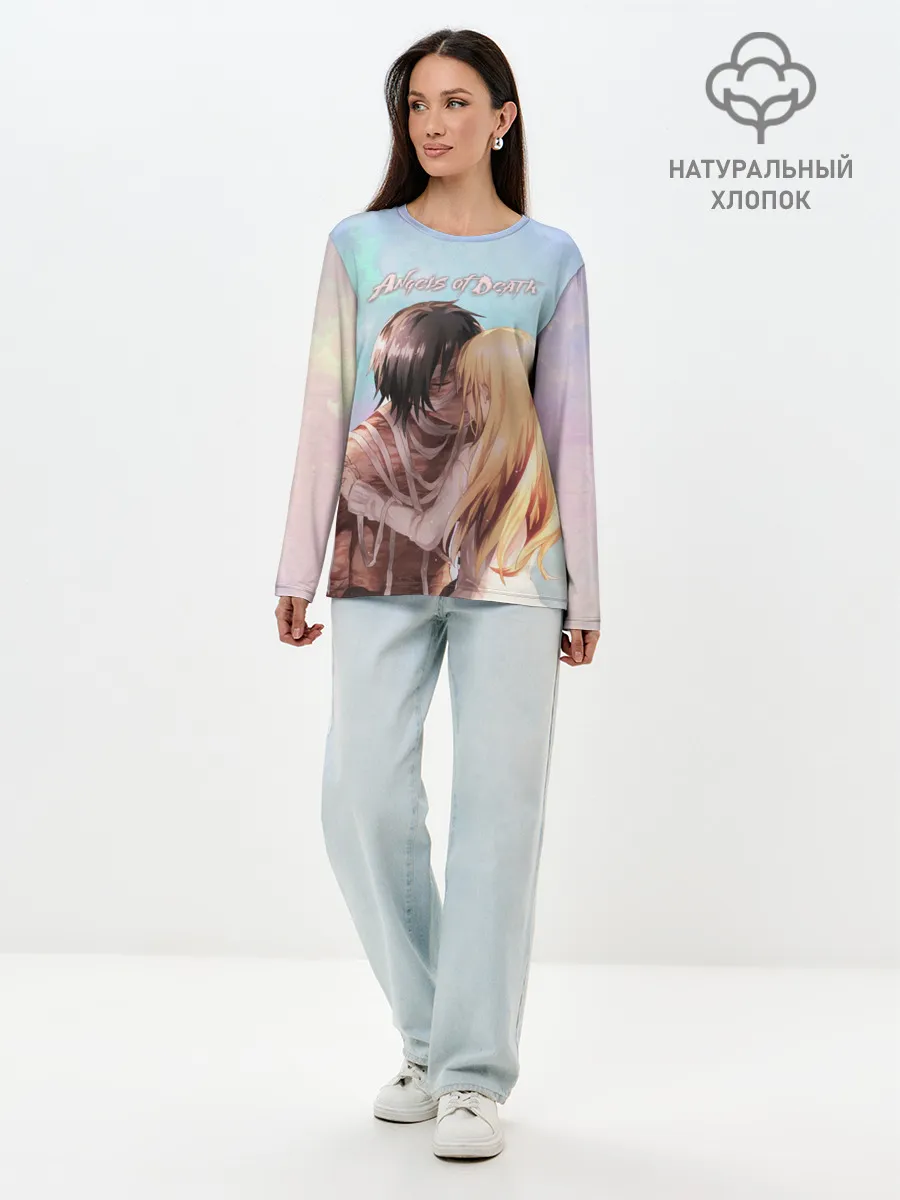 Лонгслив женский. Хлопок / ANGELS OF DEATH. Love story