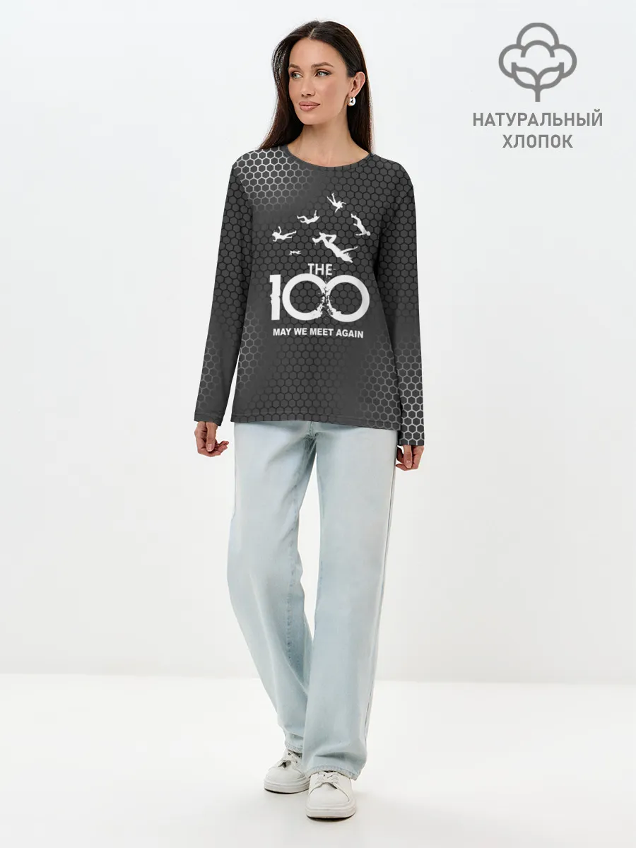 Лонгслив женский. Хлопок / The 100