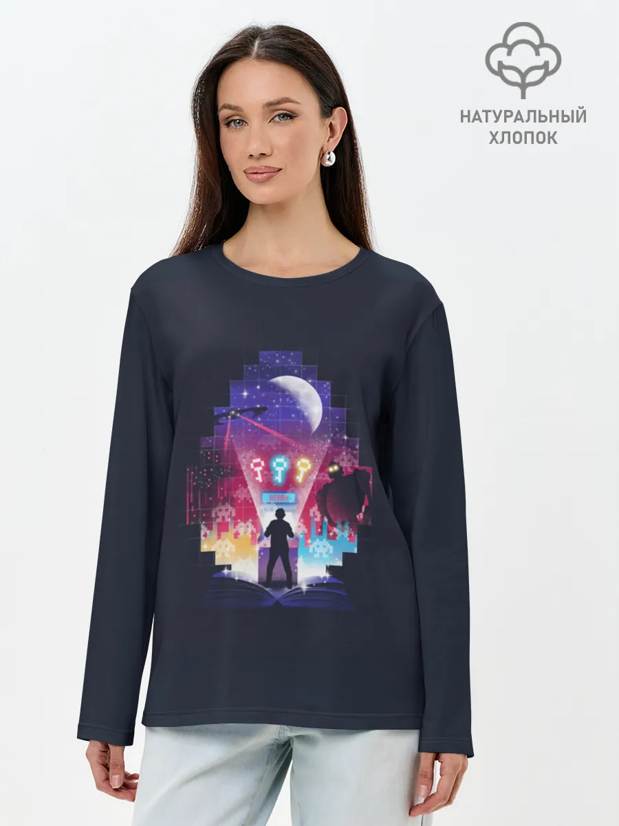 Лонгслив женский. Хлопок / Easter egg