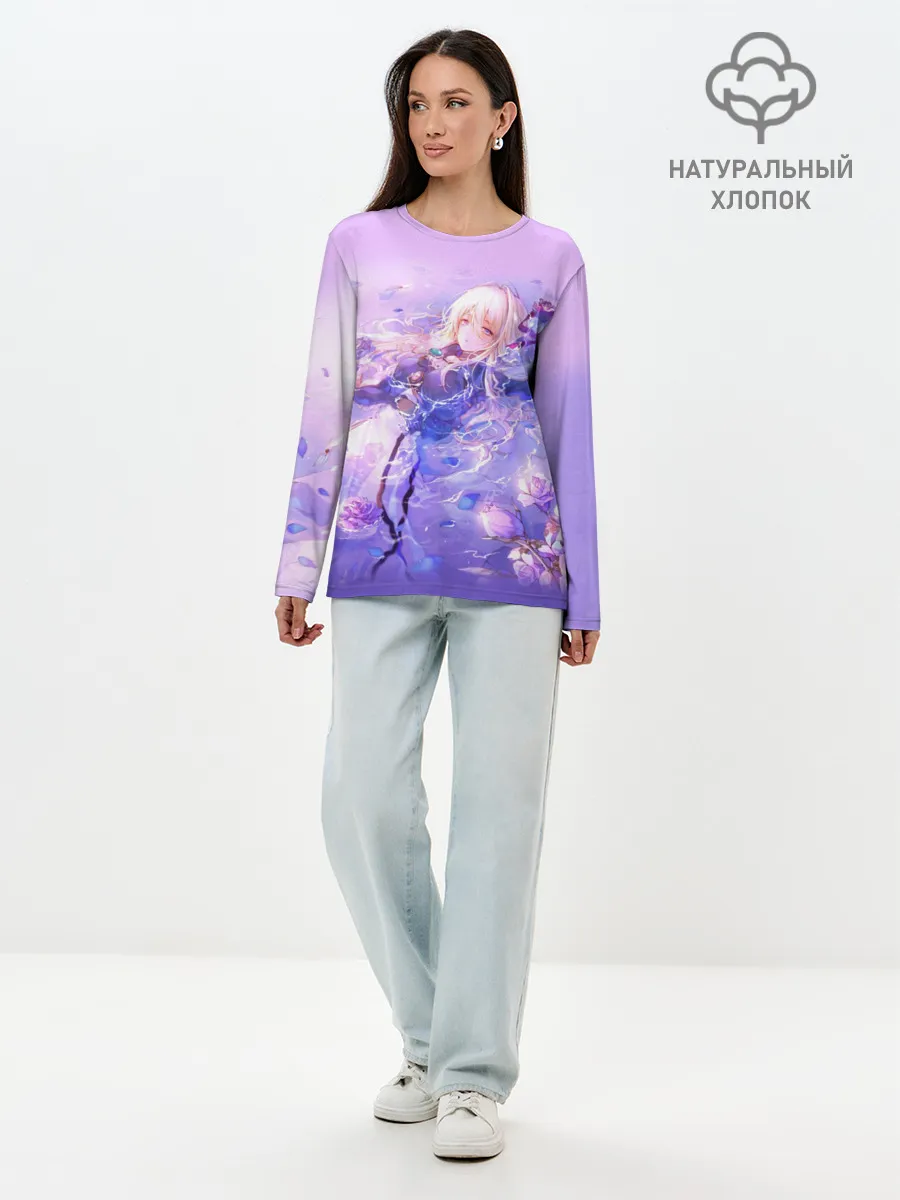 Лонгслив женский. Хлопок / Violet Evergarden