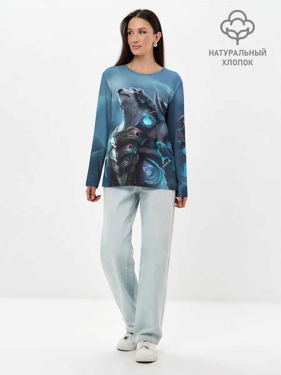 Лонгслив женский. Хлопок / Северный король