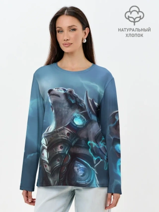Лонгслив женский. Хлопок / Северный король