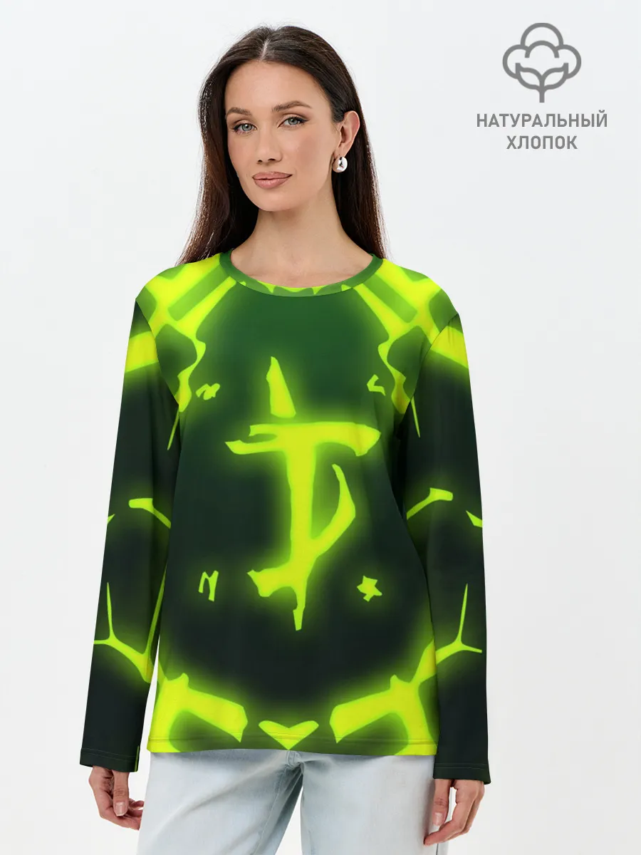 Лонгслив женский. Хлопок / DOOM ГОРНИЛО | ДУМ