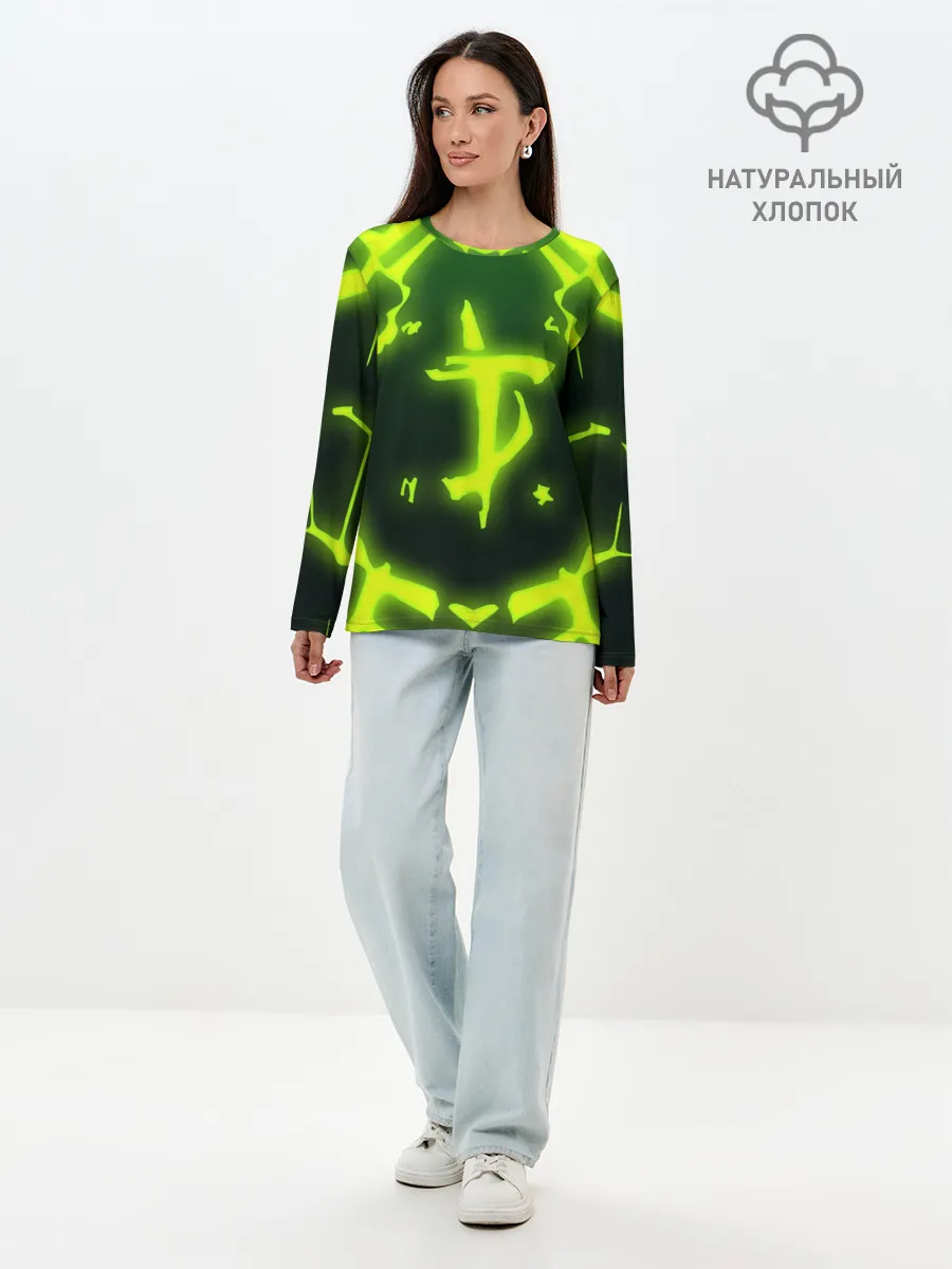 Лонгслив женский. Хлопок / DOOM ГОРНИЛО | ДУМ