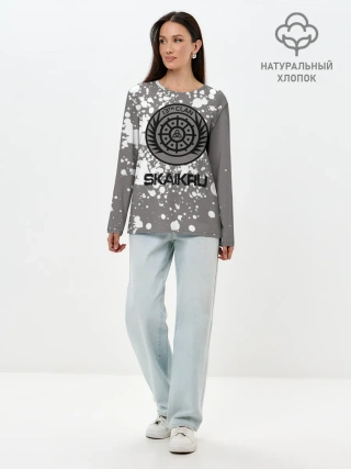 Лонгслив женский. Хлопок / Skaikru