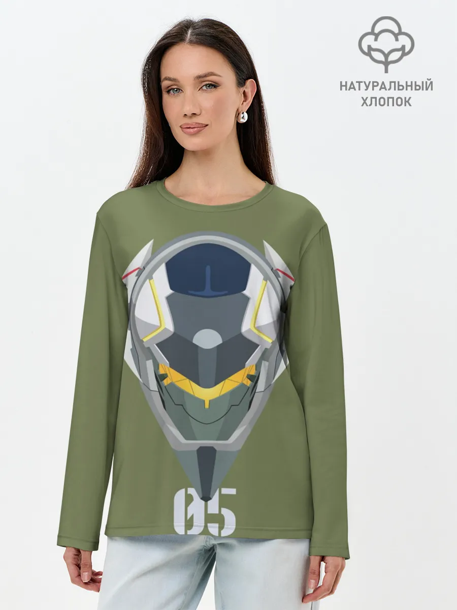 Лонгслив женский. Хлопок / Евангелион