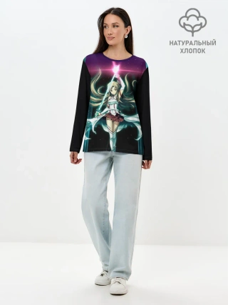 Лонгслив женский. Хлопок / Yuuki Asuna