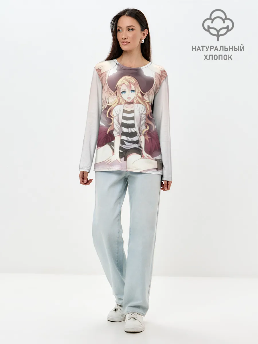 Лонгслив женский. Хлопок / Рейчел ангел
