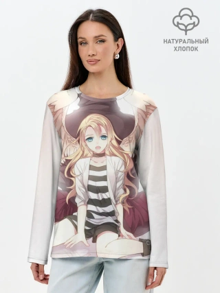 Лонгслив женский. Хлопок / Рейчел ангел