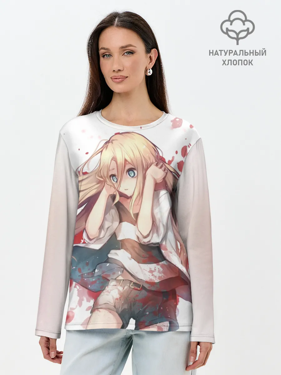 Лонгслив женский. Хлопок / ANGELS OF DEATH. Rachel Gardner