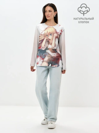 Лонгслив женский. Хлопок / ANGELS OF DEATH. Rachel Gardner