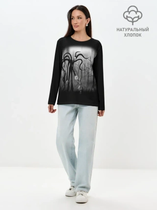 Лонгслив женский. Хлопок / Slenderman