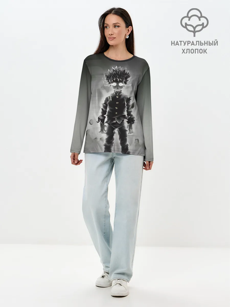 Лонгслив женский. Хлопок / Mob Psycho