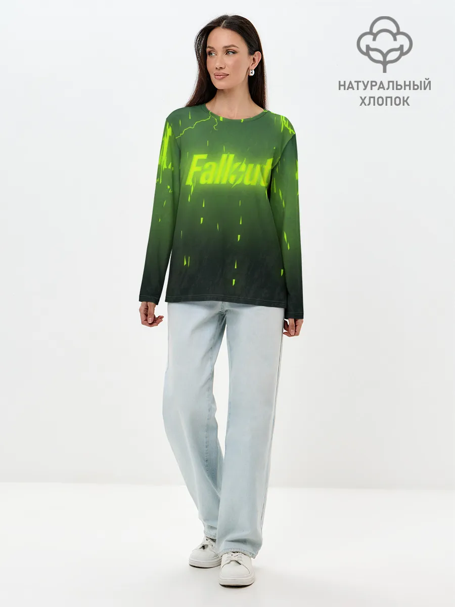 Лонгслив женский. Хлопок / FALLOUT RADSTORM