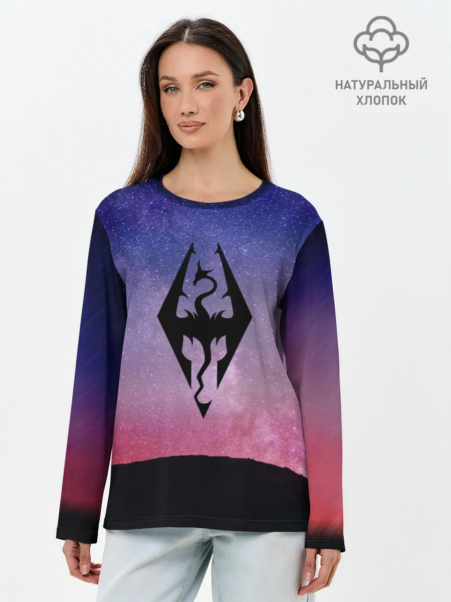 Лонгслив женский. Хлопок / THE ELDER SCROLLS