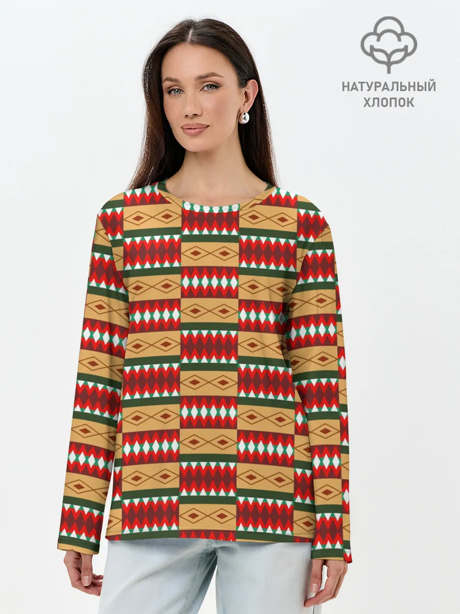 Лонгслив женский. Хлопок / BTS - IDOL -